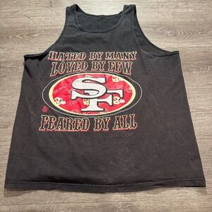 Vintage San Francisco 49ers Shirt XXL Sleeveless Tank Top Faded Graphic Logo